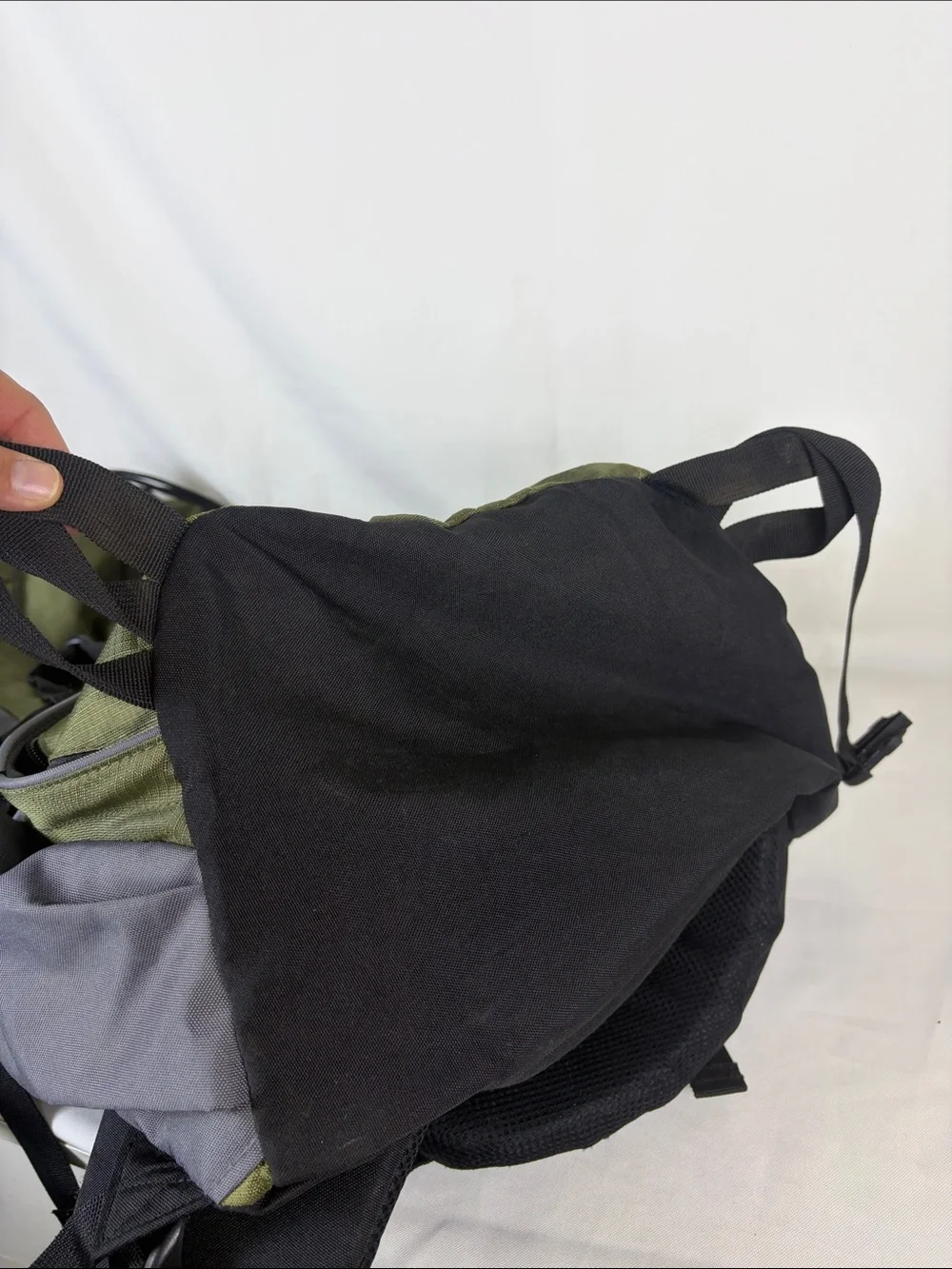 Vintage Golden Bear Kodiak 65L Men's Internal Frame Hiking Backpack Olive/Gray